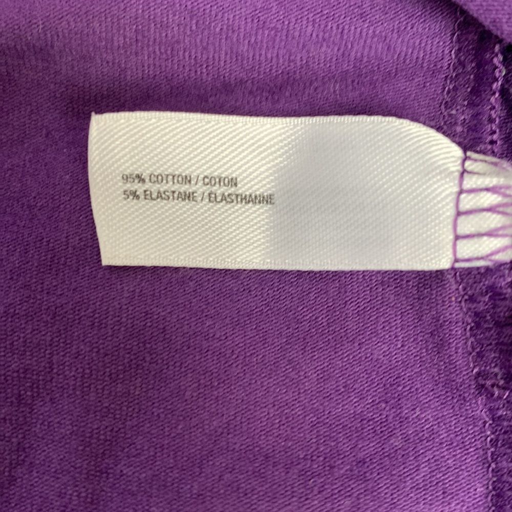 Gap Maternity Set of 2 Tunic Shirts Top S Black/ Purple - Picture 9 of 13